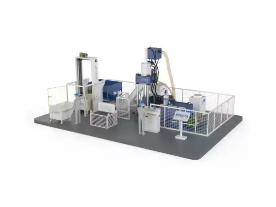 Metallbrikettpressmaskin